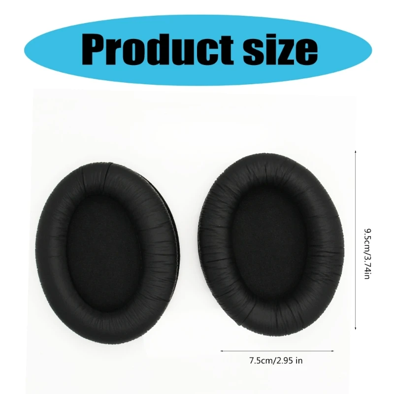 1 par almohadillas para auriculares, cubierta para auriculares, comodidad mejorada para HD418 HD419 HD428 HD429 HD448 HD449,