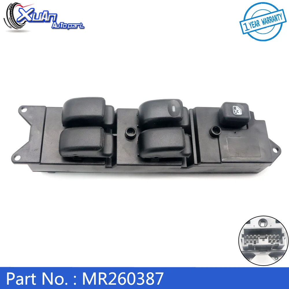 MR260387 Front Left Car Electric Power Window Switch Button For Mitsubishi Outlander Colt Lancer Pajero Montero Galant MR194826