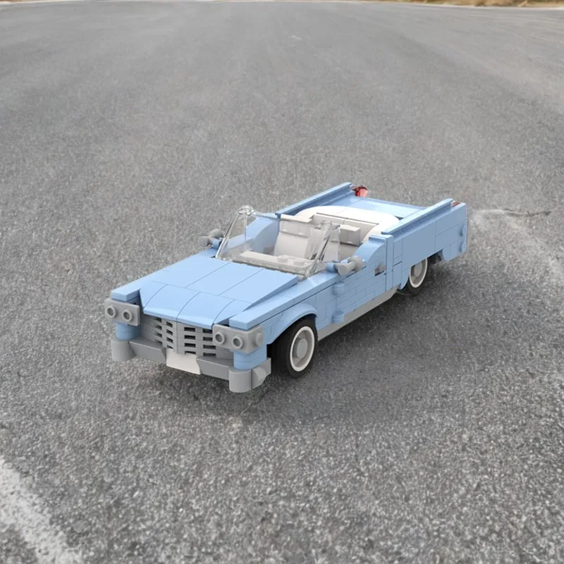 

344PCS Miamisa Vices 1964 Cadillac DeVilleda MOC Building Blocks, Handmade Assembly, Create a Super Realistic Classic Car Model!