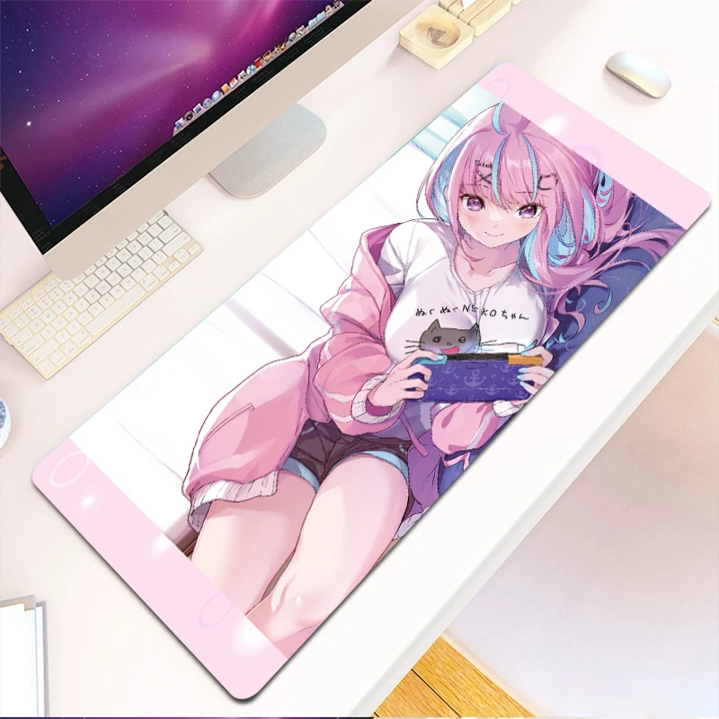 Mairuige Office Mouse Pad Anime Minato Aqua Mousepad Gamer Mouse Mat Desk Gadgets Hololive Gaming Mats Pc Setup Accessories