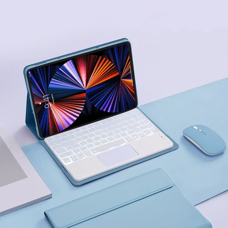 

Чехол-клавиатура с подсветкой и тачпадом для Lenovo YOGA Pad Pro 12.7 дюймов 2025 года, Teclado для Lenovo YOGA Pad Pro 12.7 2025, чехол-накладка