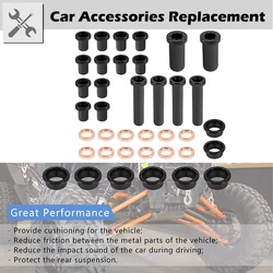 Rymowane tylne zawieszenie tuleje zestaw 26/38 szt. Czarny dla Polaris Sportsman 500 Rse 1996-2000 2002 Polaris Sportsman 700 2002