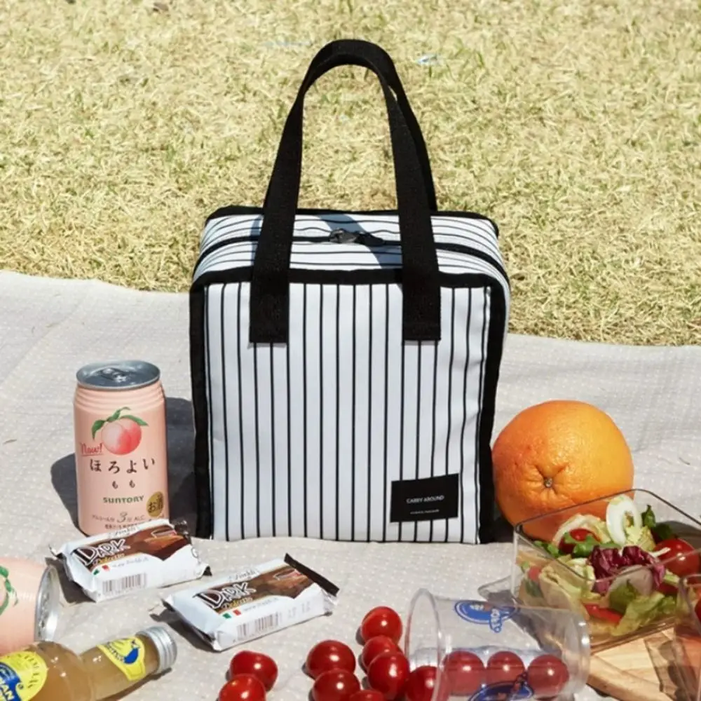 

Kitchen Supplies Thermal Insulated Picnic Bags Handbag Portable Waterproof Insulated Lunch Bag Cooler Keep Fresh School
