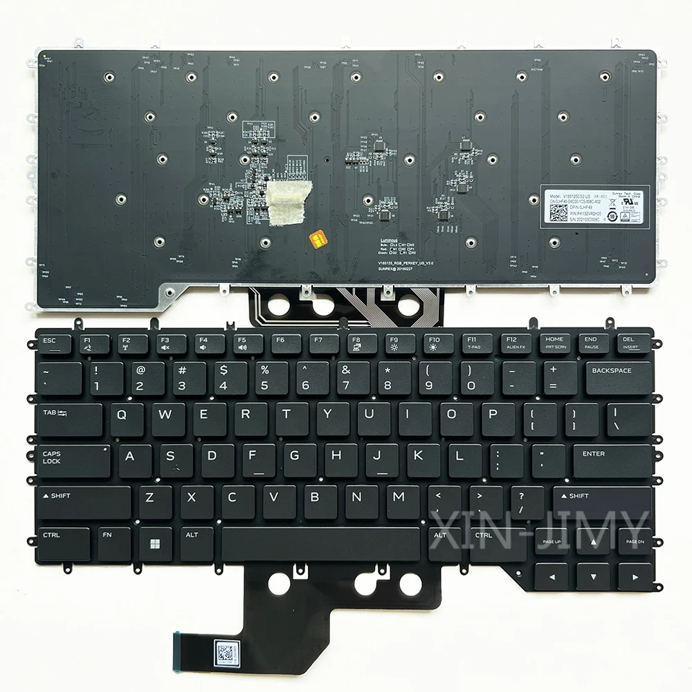 

0080CF US клавиатура с подсветкой для Dell Alienware M15 R2,M15 R3,M15 R4 P87F P87F001 P87F002