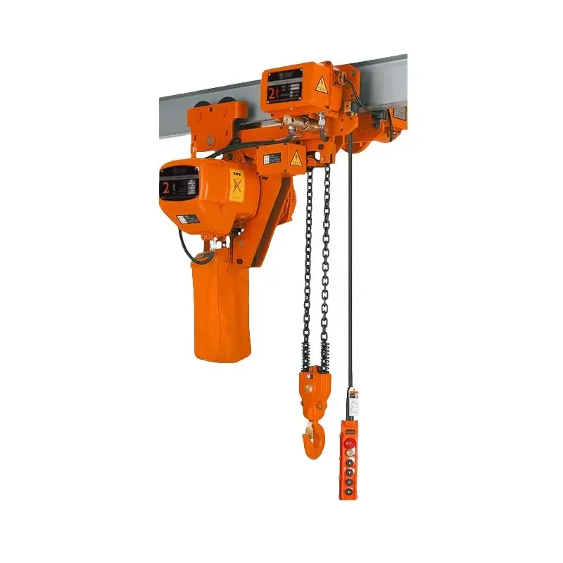 0.5 1 2 ton 380V 3 phase chain electric hoist trolley ton with remote control chain hoist