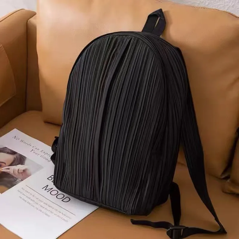 miyake-pleated-backpack-simple-casual-fashion-women-backpack-large-capacity-multi-functional-men's-adjustable-zipper-travel-bag