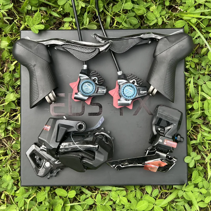 

WHEELTOP EDS TX Wireless Electronic Groupset Road Bike Carbon Compatible with Rim Disc Brake Shifters Front Rear Derailleur