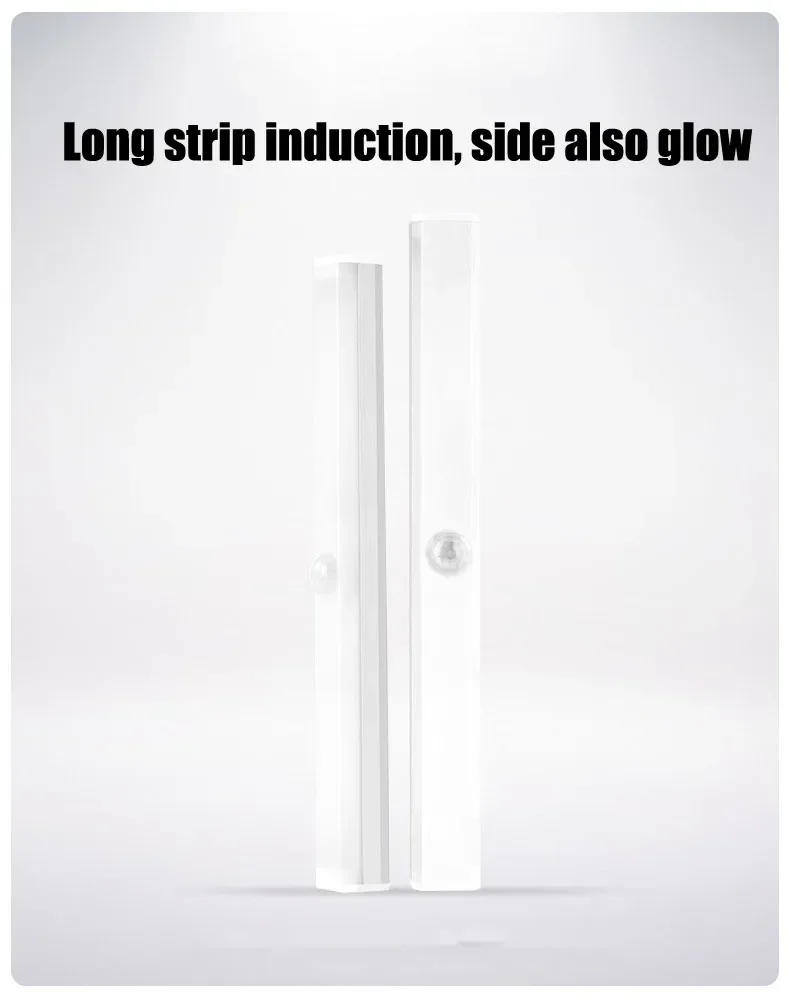 Night Lamp With Motion Sensor Usb Rechargeable Wireless LED Magnetic Light Strip For Bedroom Kitchen Bedside Cabinet Lights
