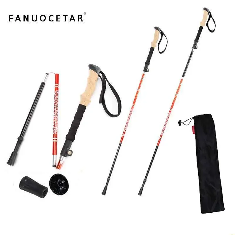 

Trekking Poles for Hiking Walking Sticks for Seniors Collapsible and Lightweight, 2pc Set - Hiking Poles for Backpacking Camping