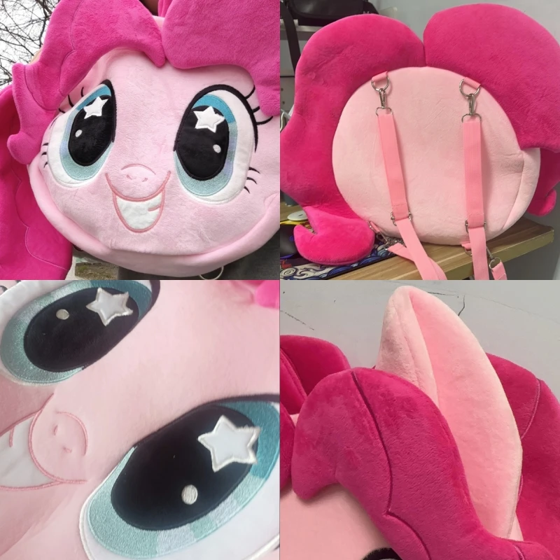Anime Knapsack Little Pony ItaBag Pinkie Pie Cute Large Capacity Embroidery Single Shoulder Bag Backpack Girl Birthday Gift view 3
