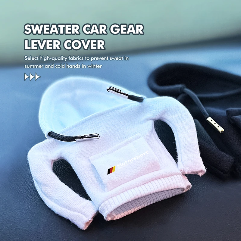 Hoodie Car Cover Gearshift Hoodie Sweatshirt Change Lever For BMW F30 E36 F20 E87 E70 E91 E30 E53 F31 F40 E92 E93