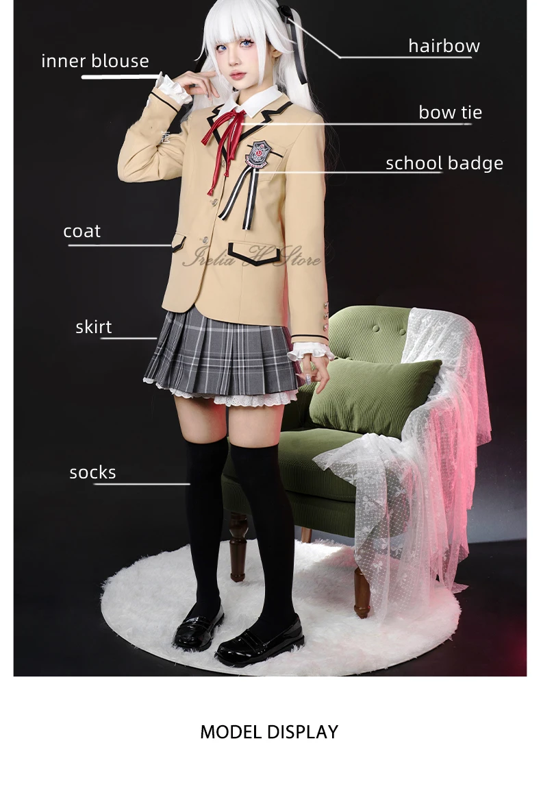 Костюм для косплея Irelia H Renge Bishoujo Mangekyou, школьная форма, аниме рубашка, пальто