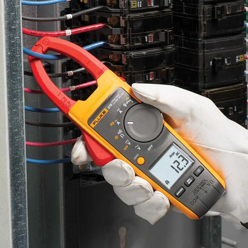 فلوك 376/376 FC صحيح RMS الرقمية المشبك متر التيار المتناوب/تيار مستمر مع مشبك تيار مرن المتعدد للقياس الكهربائي