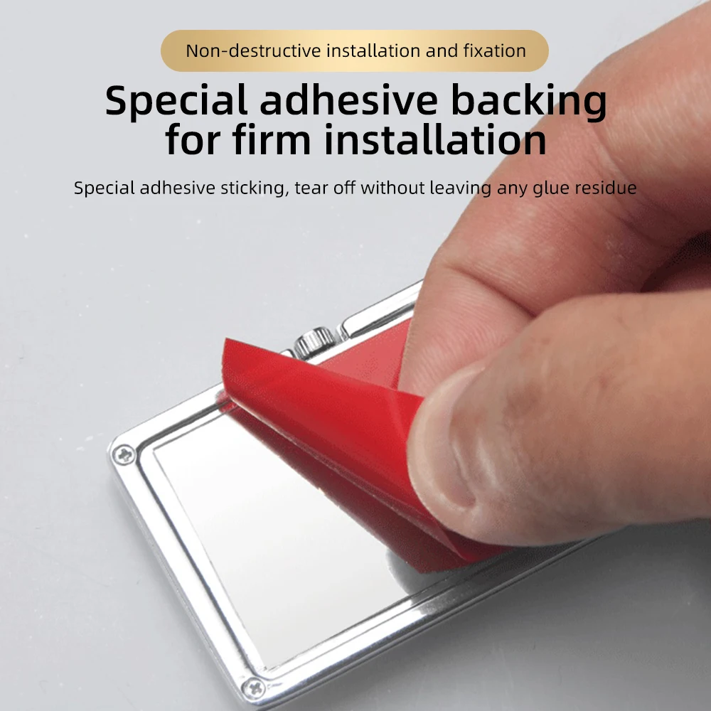 Orologio al quarzo Stick-On interno per Auto Mini orologio luminoso con manometro automatico orologio da cruscotto ornamento automatico per accessori per Auto Styling