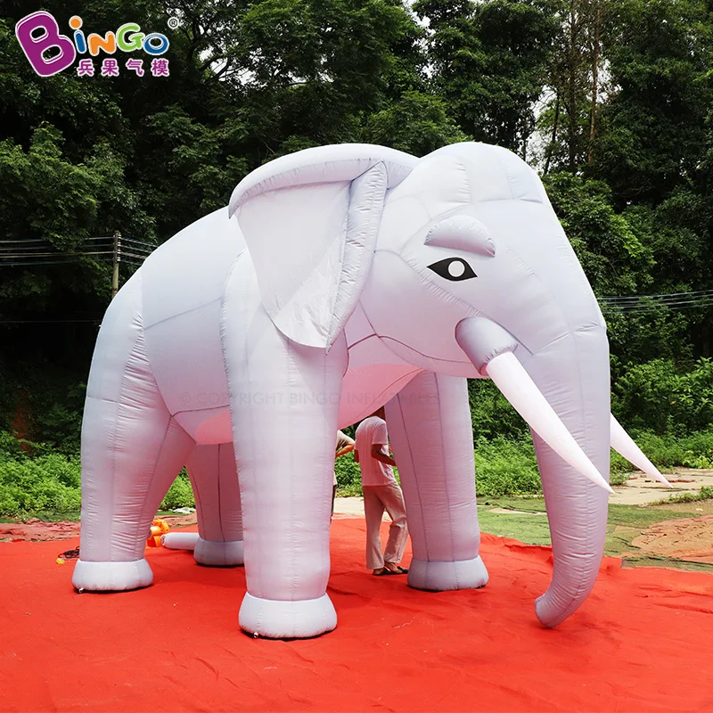 5.3x3.4x3.5mH Inflatable Gray Elephant Animal Toy Circus Inflatable Toys For Large Event Advertisement BG-C0025