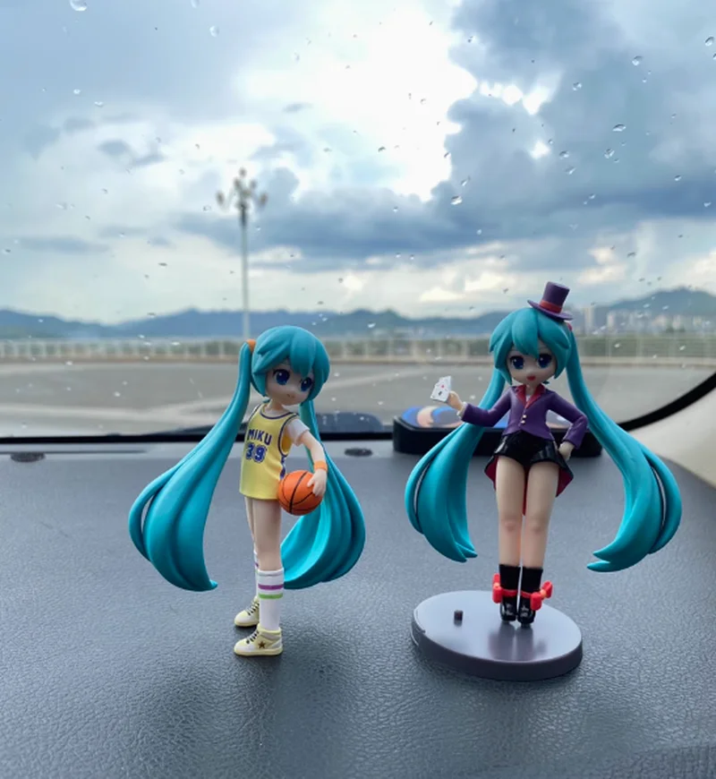 ของแท้Hatsune MikuอะนิเมะAction Figure Series Actionอาชีพฉาก 10 ซม.-14 ซม.Pvcตกแต่งรูปของเล่นของขวัญกล่องตาบอด