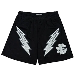 New Summer Eric Emanuel EE Basic Mesh Short Classic Floral Printed Gym Shorts Men's Gym Basketball Sports Beach Shorts