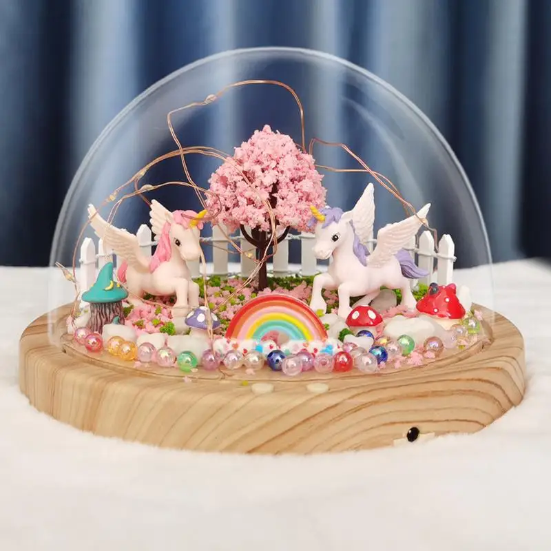 creative-night-light-with-halfcircle-cover-miniature-landscape-assembly-cartoon-animal-fantasy-theme-soft-light-desk-lamp-gifts