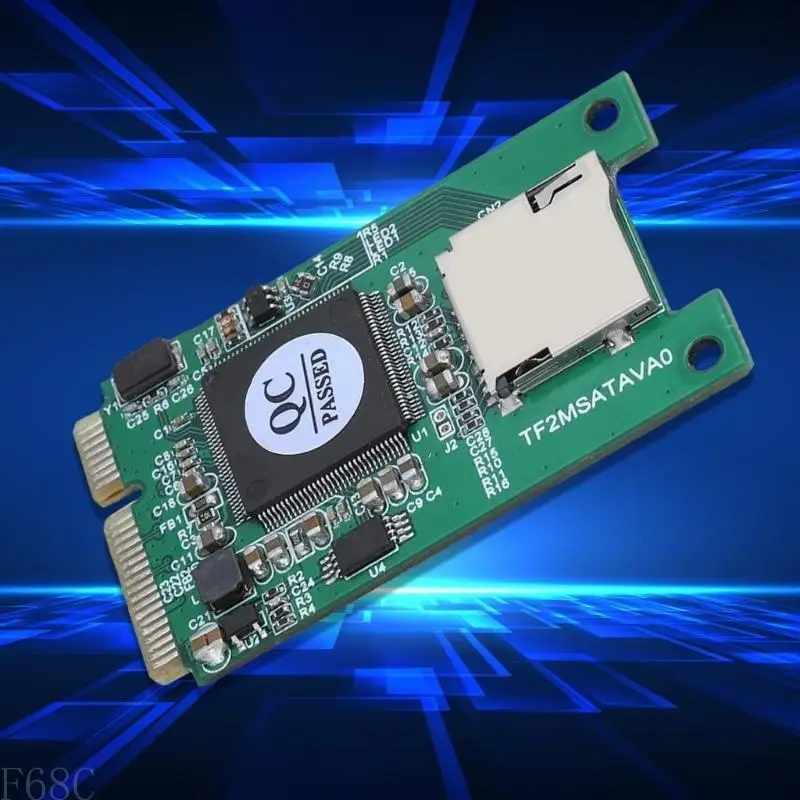 Scheda industriale F68C agli adattatori MSATA SSD MSATA SSD a SDHC SDXC Card Converter T-Flash Card per laptop per computer