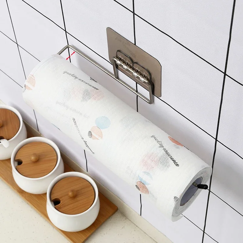 

Toilet Paper Holder Bathroom Paper Towel Holder Kitchen Wall Hook Toilet Paper Stand Organizer Toilet Accessories Paper towel