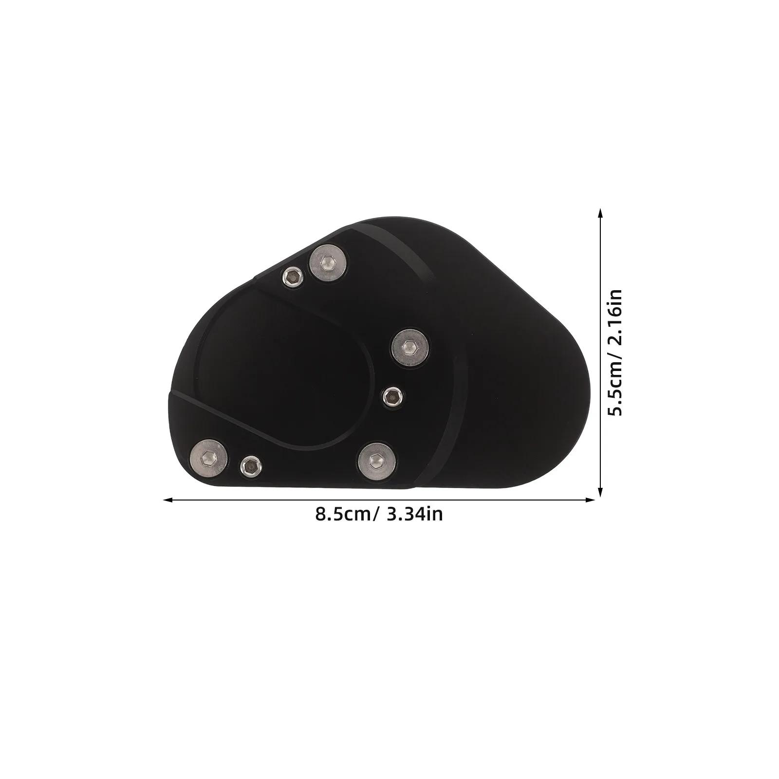 Motorcycle Kickstand Pad Aluminum Side Stand Extension Plate Kickstand Foot Plate Anti-Sink Support Pad Compatible Duke125