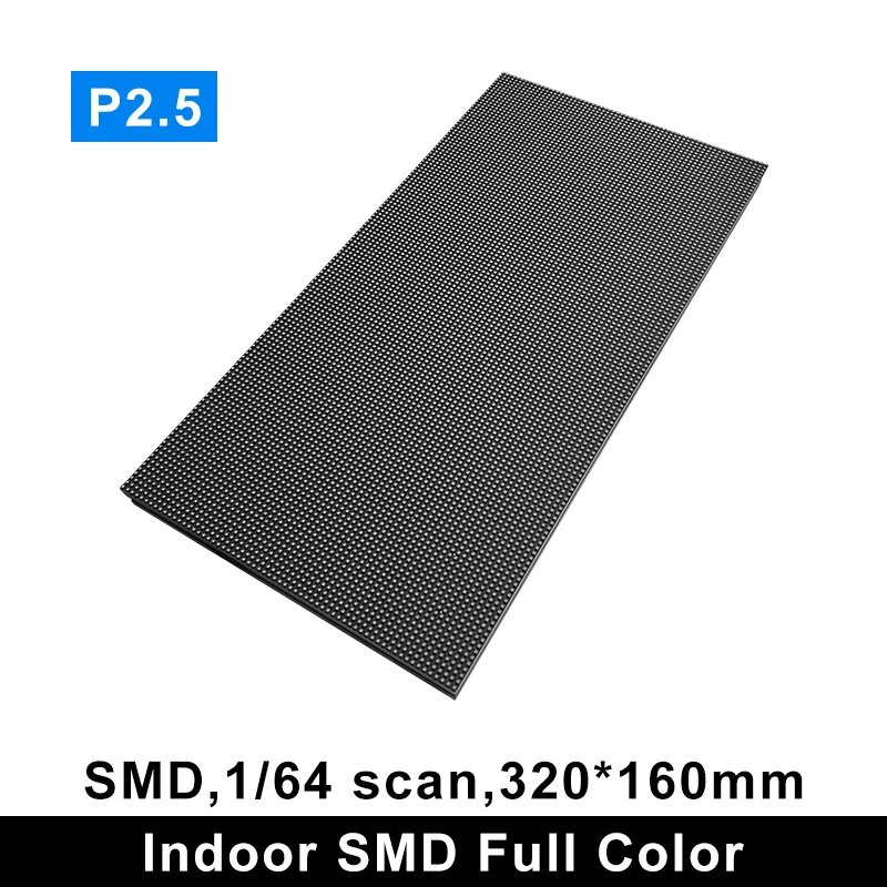 P2.5 LED Screen Panel Module Indoor 320*160mm 1/64 Scan SMD RGB Full Color P2.5 LED Display Panel Module