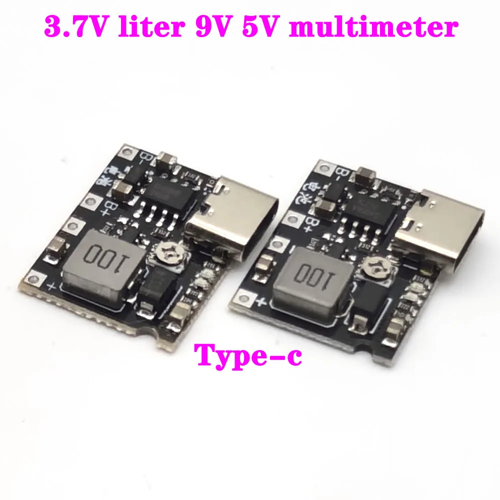 

3.7V liter 9V 5V multimeter modified 18650 lithium battery charge boost discharge integrated adjustable module 2A connector