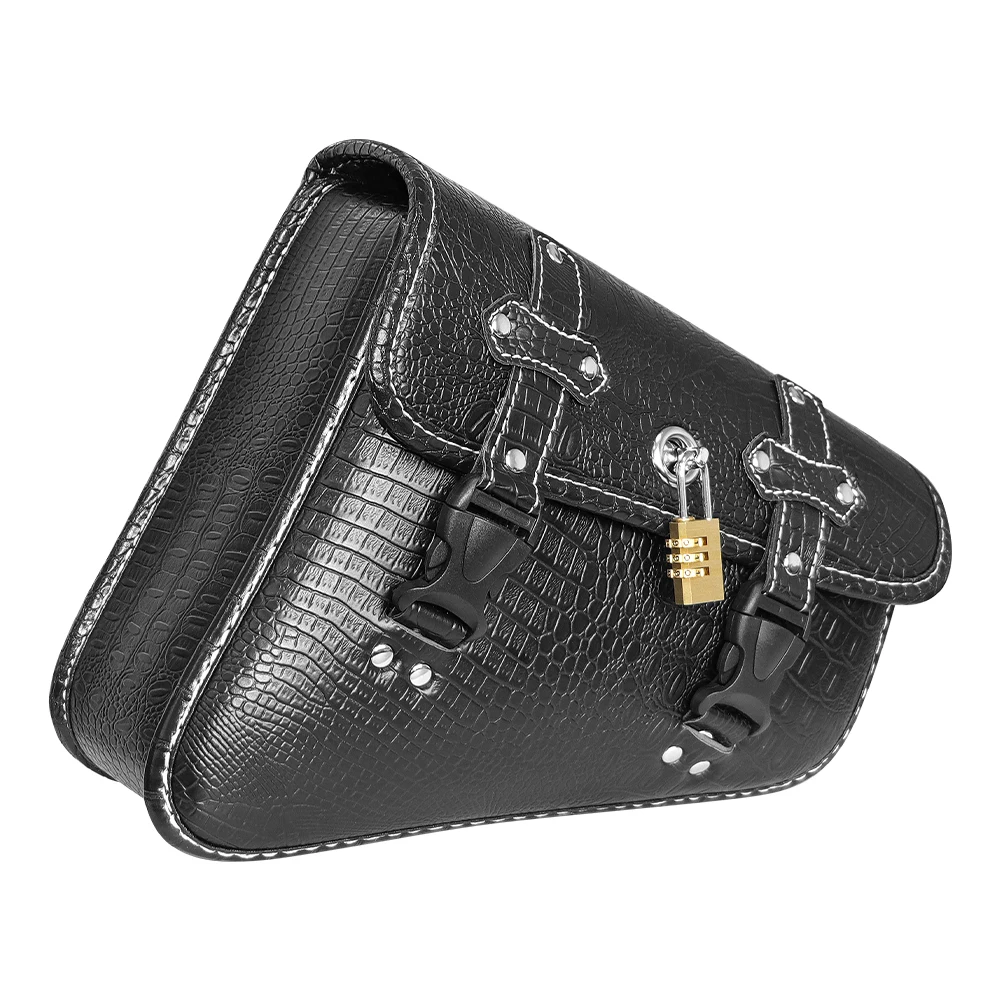 دراجة نارية Swingarm حقيبة الجانب الأيسر حقيبة منفردة ريترو الجلود سوينغ الذراع أكياس لنماذج سوفتيل داينا منخفضة رايدر دراجة نارية الملحقات