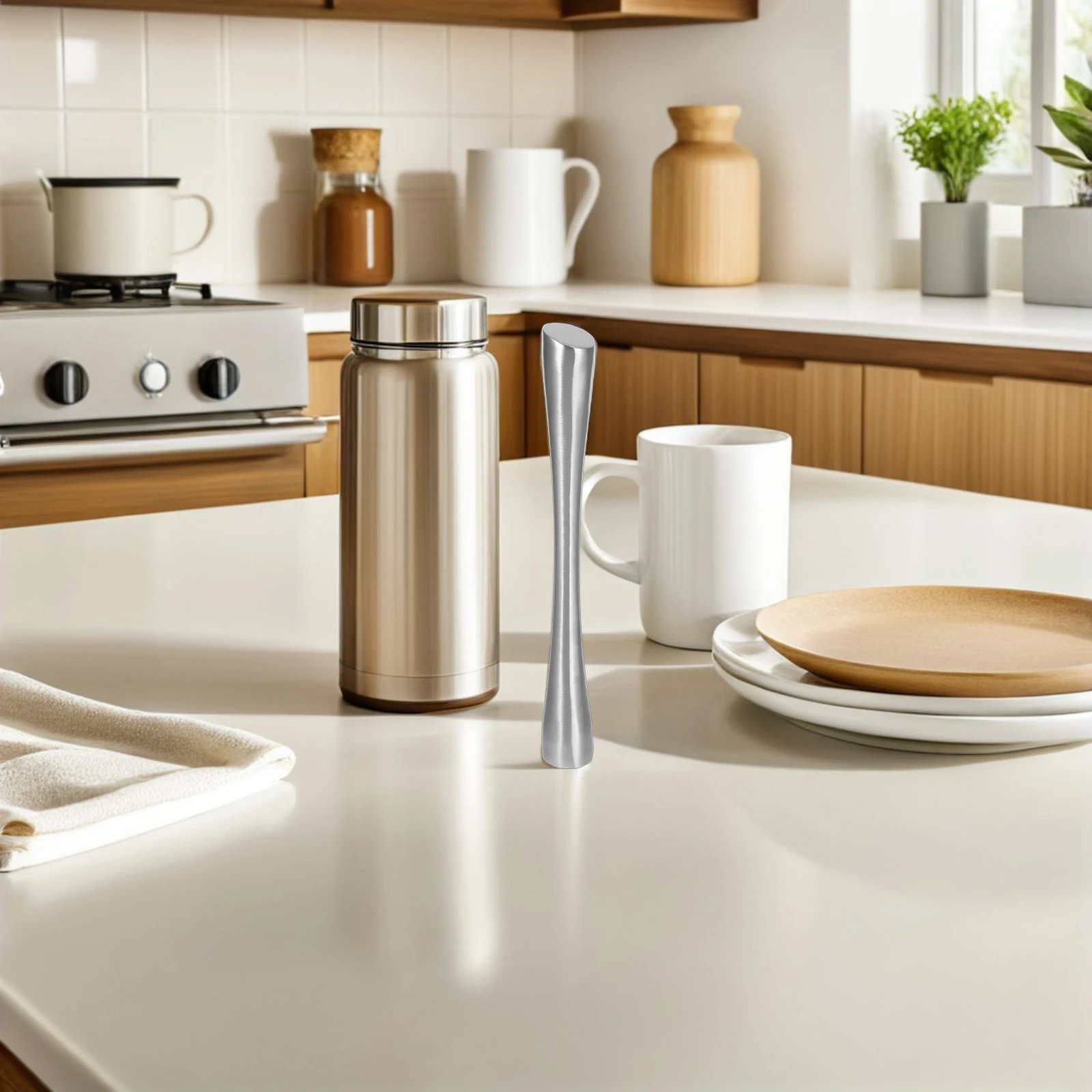 

Stainless Steel Cocktail Muddler Long Handle Bar Tools Mixer Crusher Mojitos Drinks Kitchen Home Bar Use