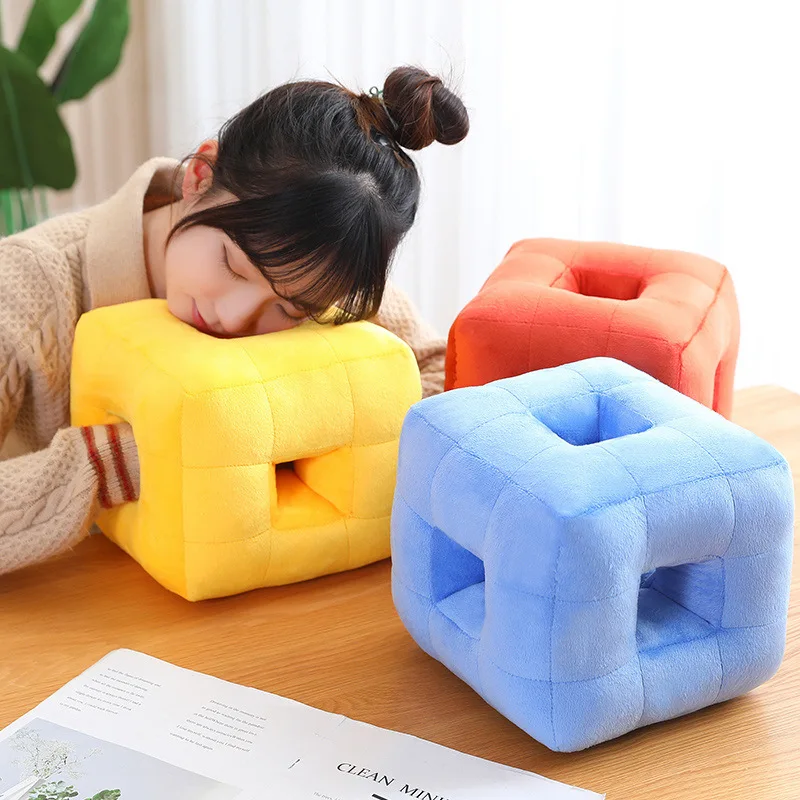 

Rubik's Cube Nap Pillow Primary School Lunch Break Small Pillow Office Lie Sleeping Pillow Portable Sleeping Pillow Lie Pillow