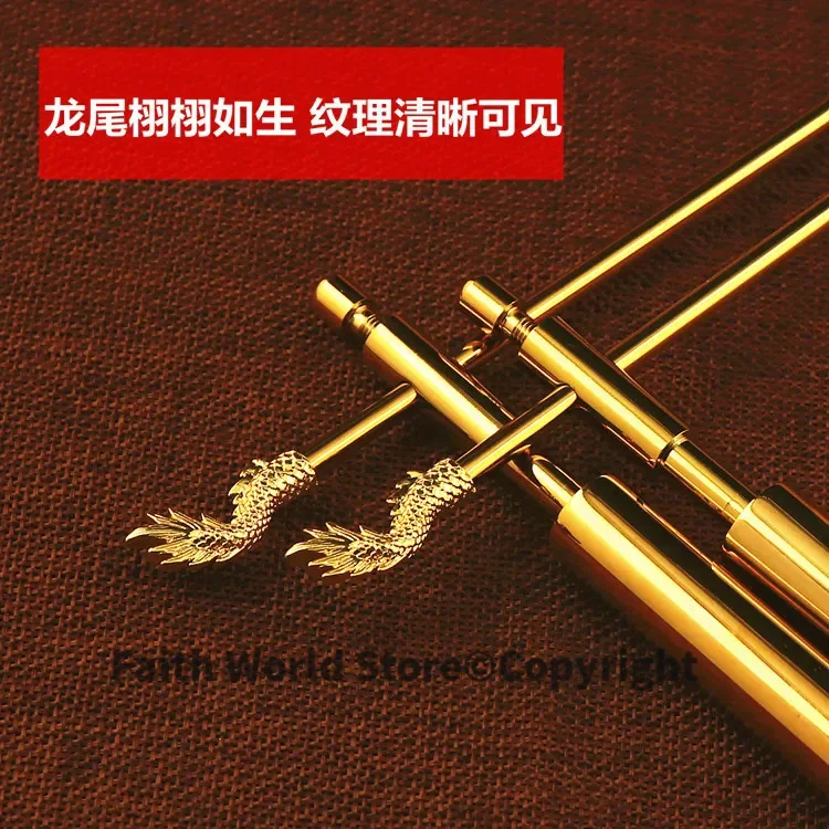 A PAIR -Geomantic master tool-Southeast Asia HOME OFFICE efficacious Eight Diagrams FENG SHUI Compass divine dragon dowsing rod view 4