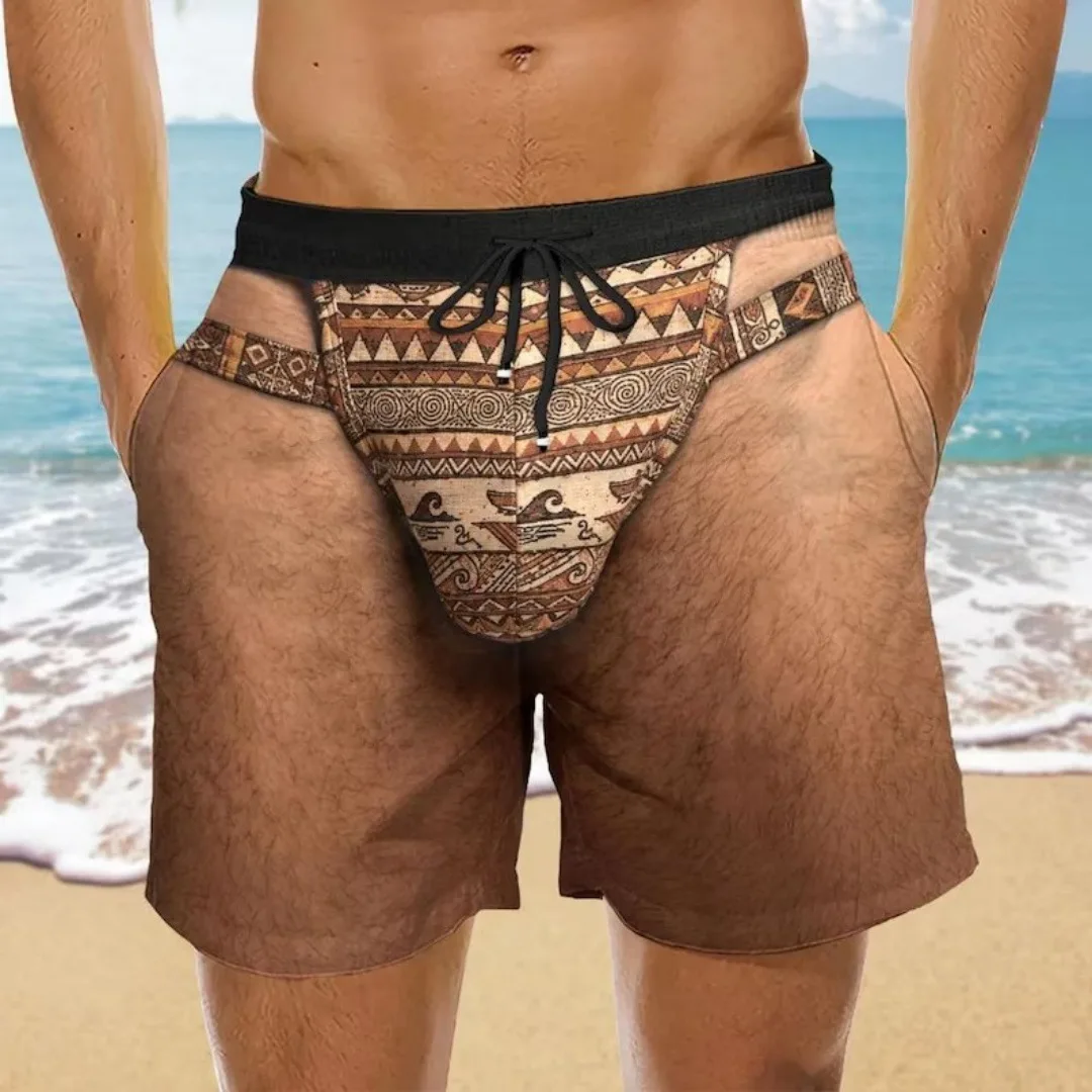 Men's Hawaiian Swim Trunks 3D Fashion Floral Print Beach Shorts Quick Dry Outdoor Leisure Sports Shorts Fashion Men's Shorts