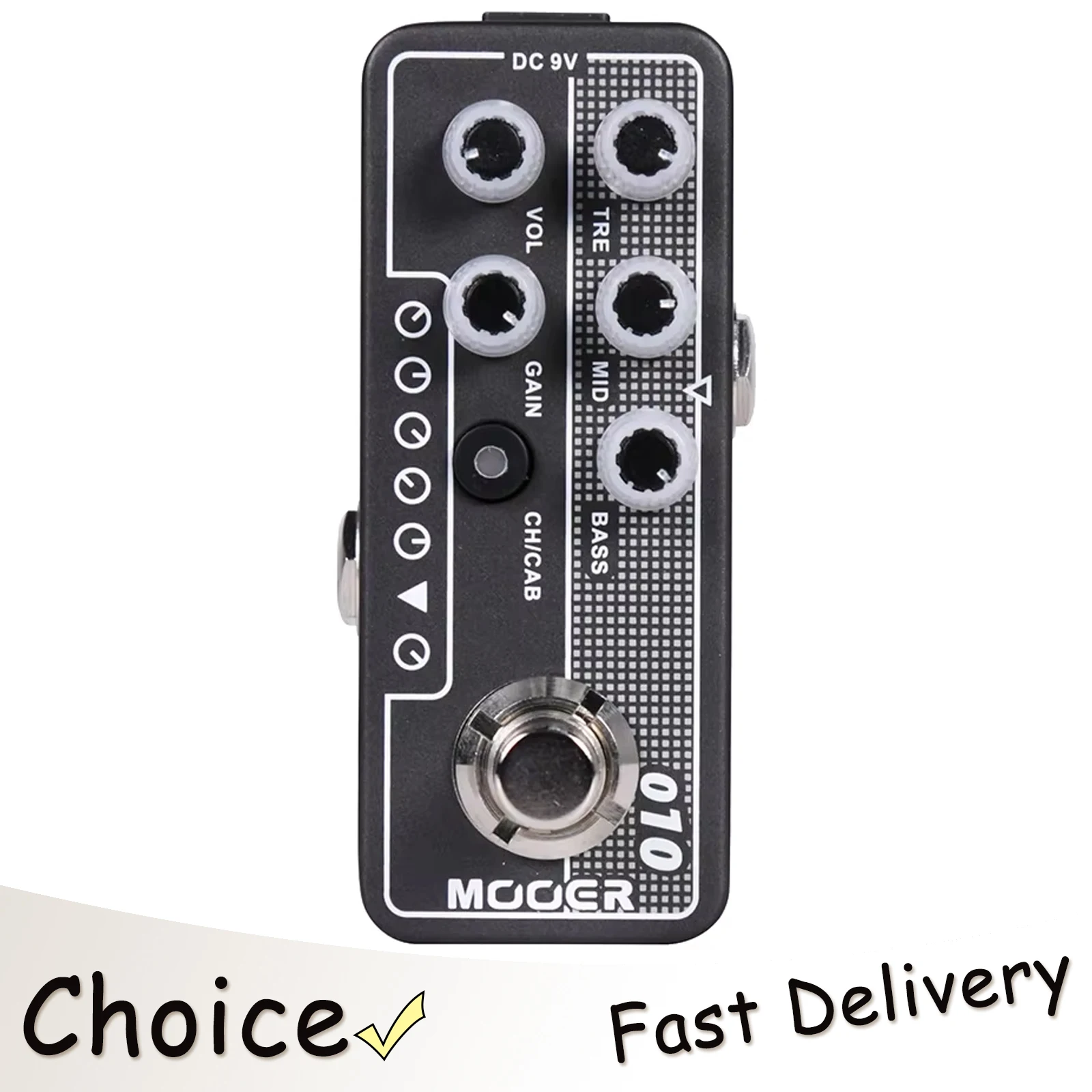 Pedal de Efectos para Guitarra MOOER M010 Two Stones, Simulación de Gabinete de Altavoz, Efecto de Alta Ganancia, Pedal Tap Tempo, Accesorios para Guitarra