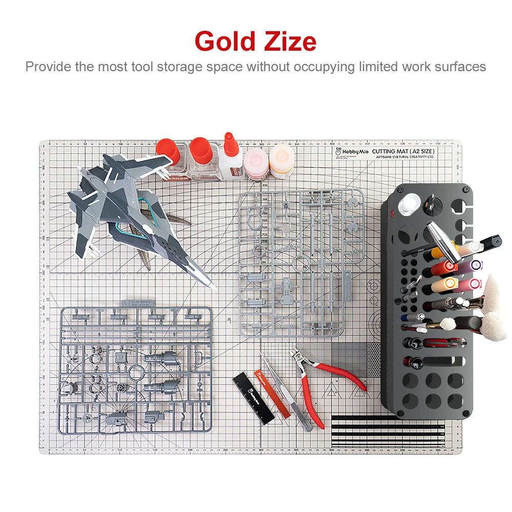 Estante organizador de herramientas modelo para manualidades de construcción de modelos y estante de almacenamiento de varios niveles para entusiastas del bricolaje, fabricación de moldes