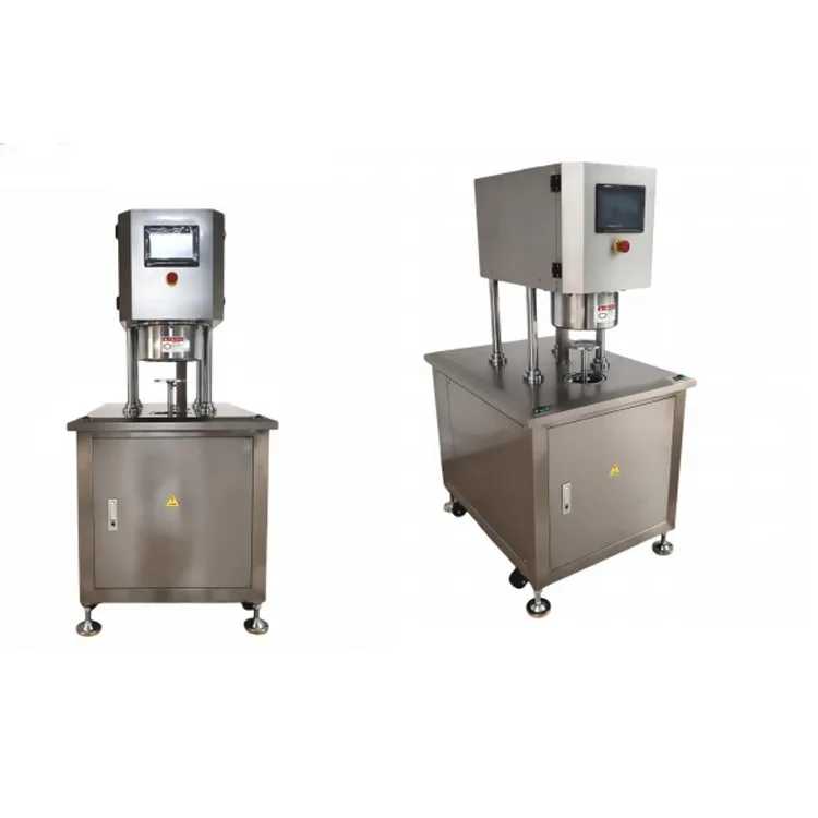 HCY Plastic can paper can vacuum nitrogen filling and sealing machine, round bottle can vacuum capping machine, semi-automatic p