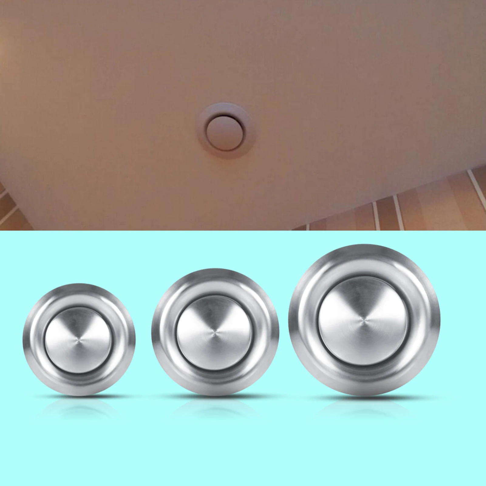 3 Sizes Stainless Steel Vent Round Ventilation Duct Cover Adjustable Air Vent Wall Ceiling Home Accessories New 100/125/150mm