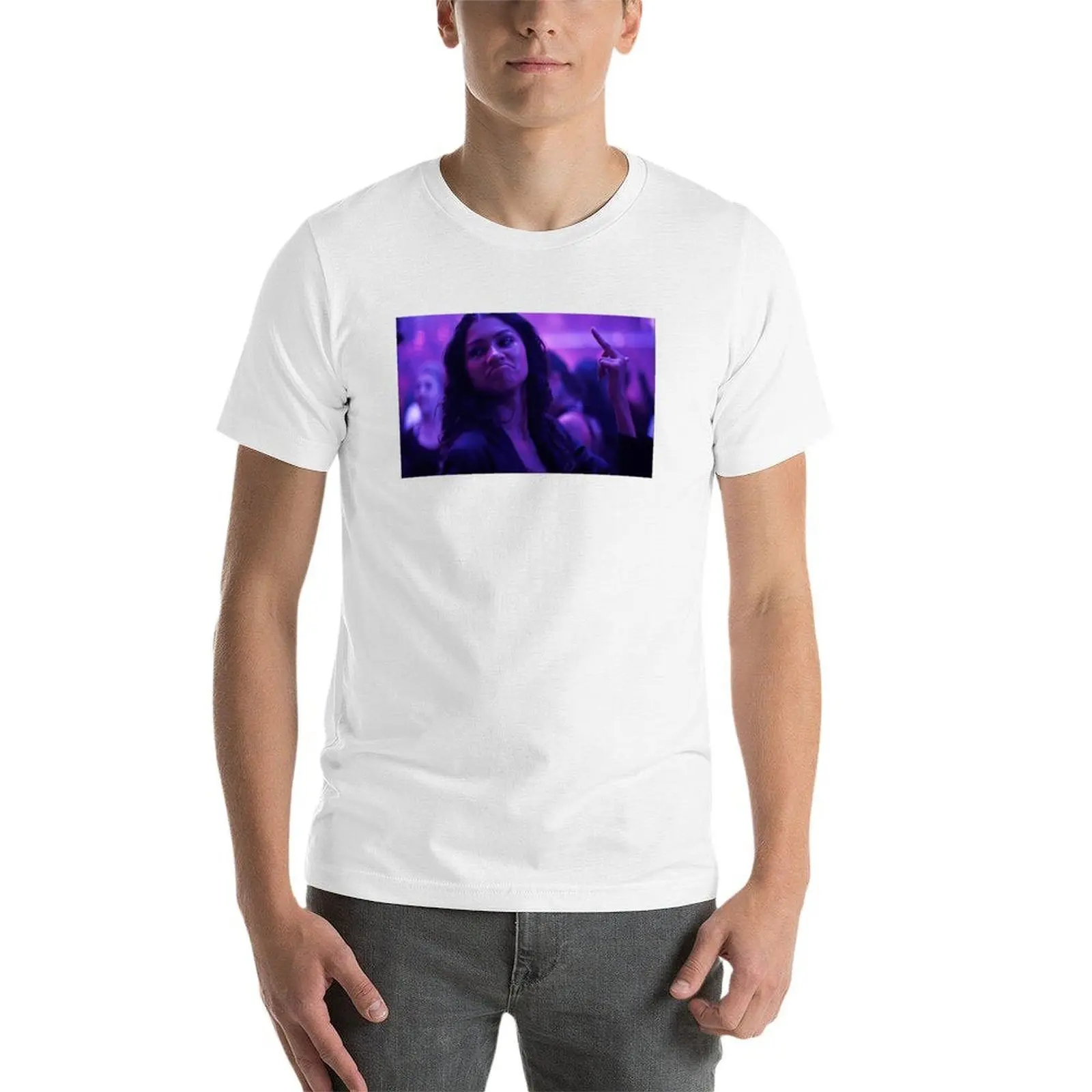 تي شيرت مطبوع عليه قطن تي شيرت نشوة لقميص حزمة قميص رجل عادي مع قمصان Rue #4