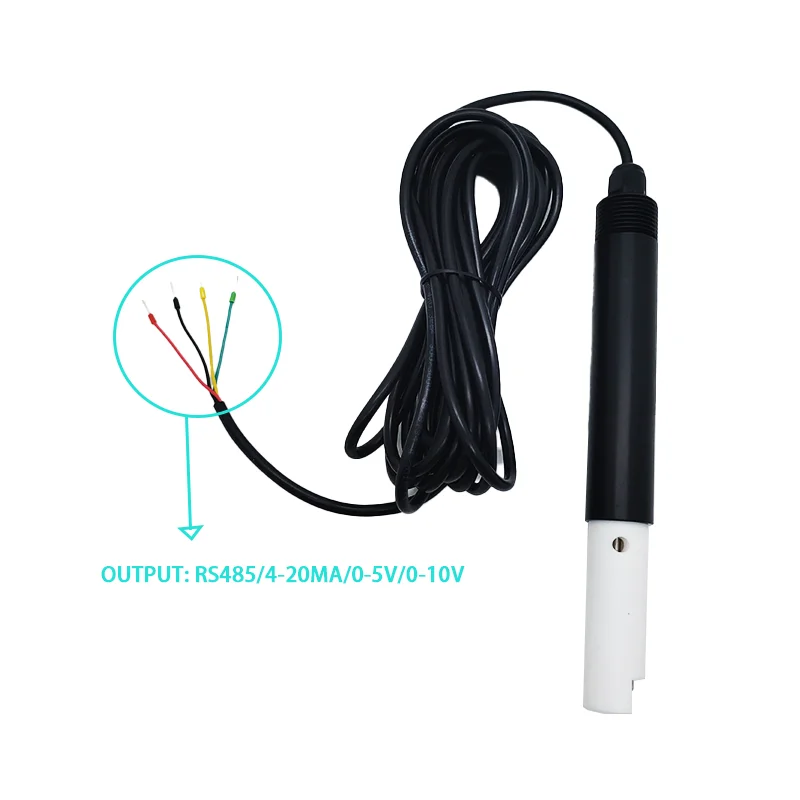 RS485 Multi Parameter Water Sensor EC TDS Salinity Temperature Transmitter PTFE for Highly Corrosive Water