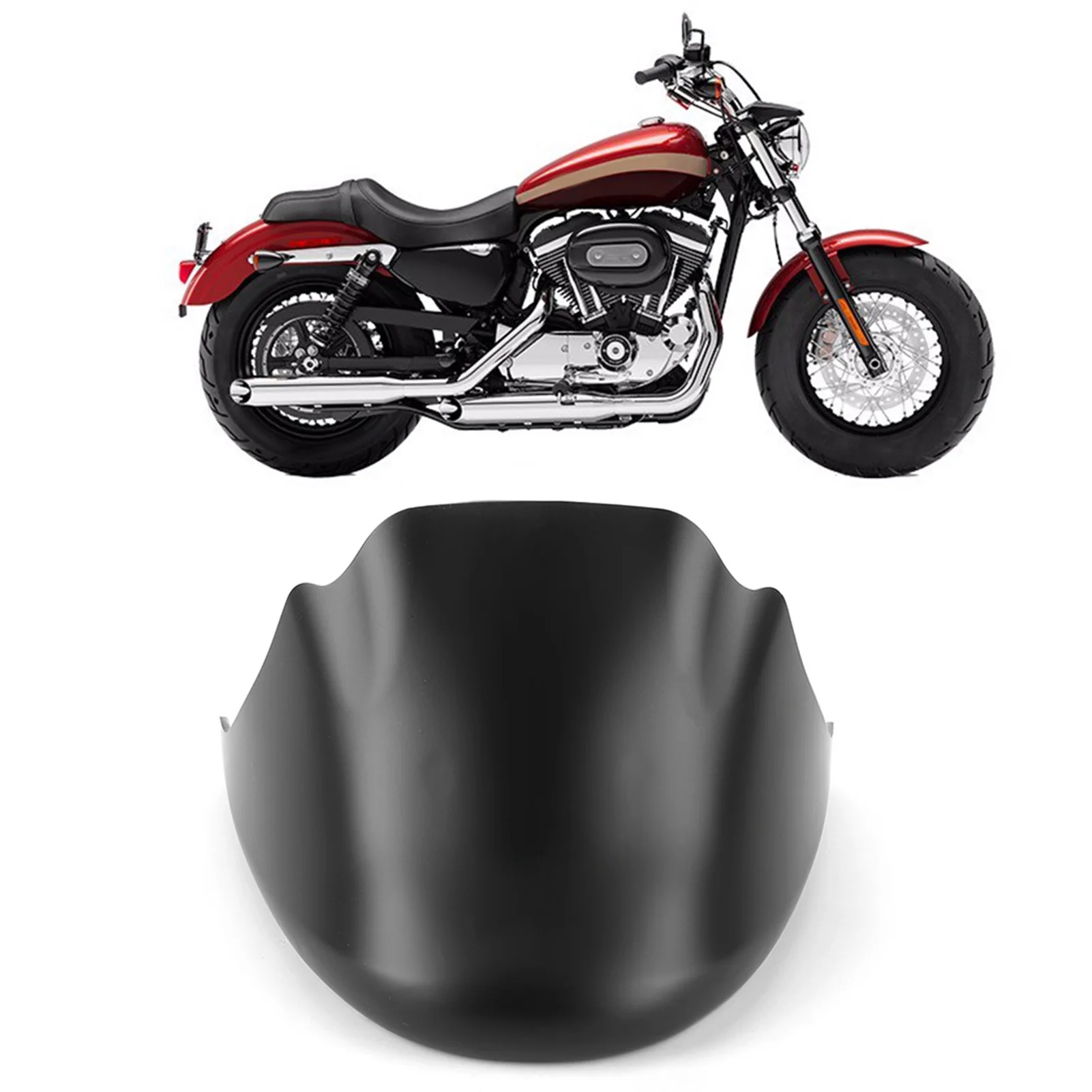 

Передний спойлер мотоцикла, комплект обтекателя подбородка, аксессуар, подходит для 883 XL1200 2004-2019 гг.