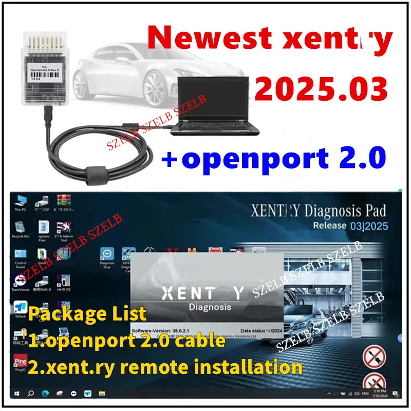 

Новейший Xentry 2025.03 Full Softwares Интернет-установка Vediamo DT.S WIS EPC Star.finder с инструментом Tactrix Openport 2.0 OBD2 Scanner Tool