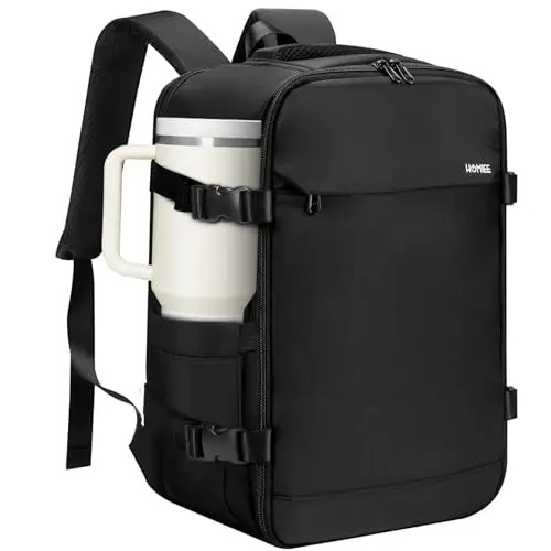

Сумка для личных вещей HOMIEE Spirit Airlines 18x14x8, дорожный рюкзак, 32 л, ручная кладь, одобренная авиакомпаниями, сумка для путешествий на выходные, разрешенная к размещению под сиденьем.