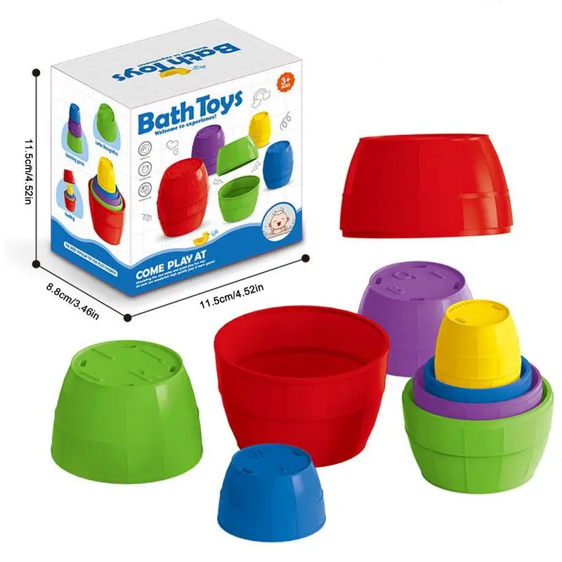 Empilhamento brinquedos para crianças, forma, classificador, empilhamento brinquedo, nidificação copos, engraçado praia brinquedo, aprendendo brinquedos para crianças, meninos e meninas na piscina