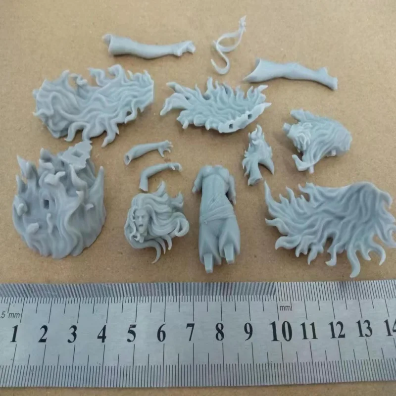 

Масштаб 1/24, статуя из смолы, Жуткий Феникс, дева, сделай сам, сборная модель, комплект, в разобранном и неокрашенном виде, 3D гаражный комплект, игрушка