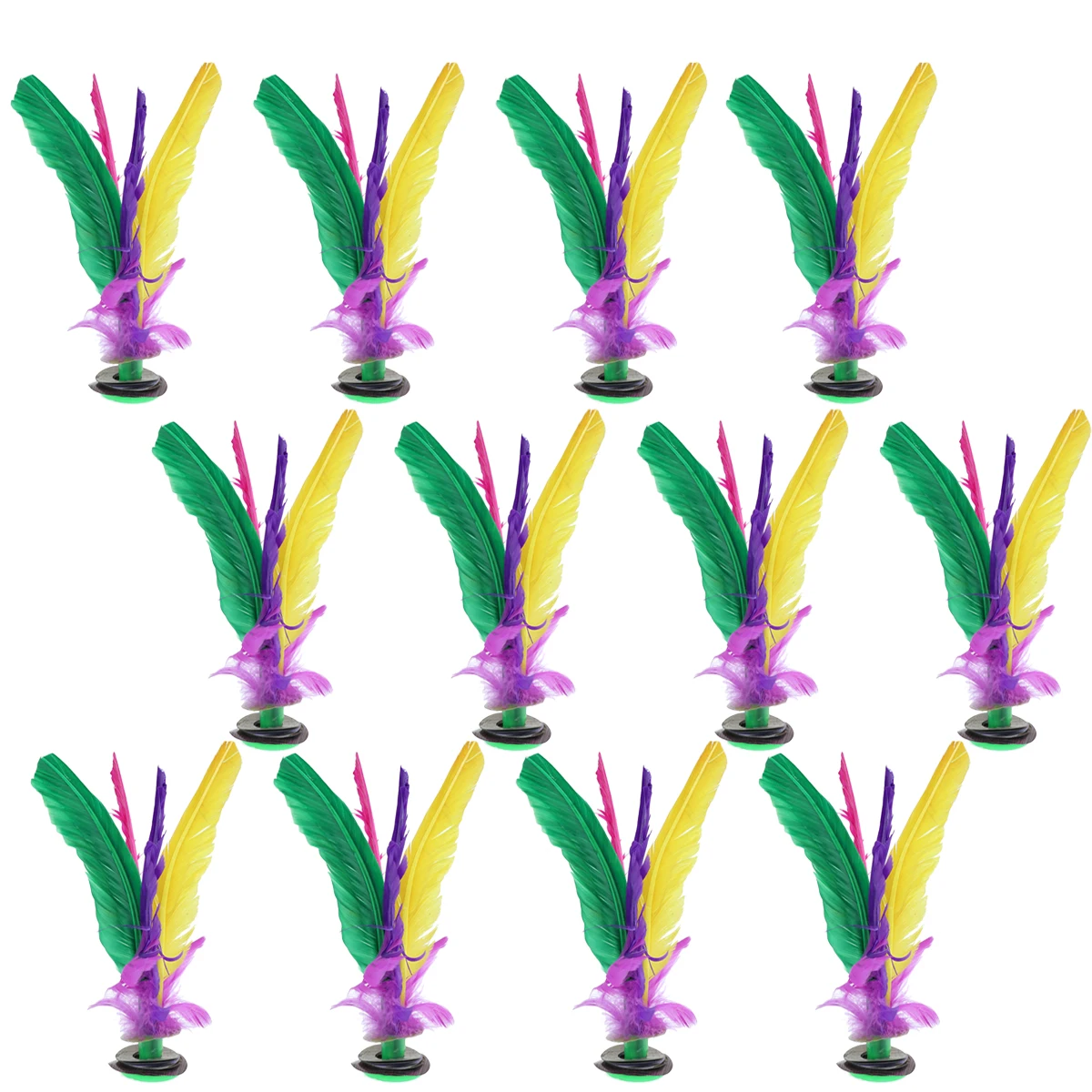 

12Pcs High Elasticity Kick Shuttlecock Chinese Jianzi Eco-Friendly Rubber Sports Toy for All Ages
