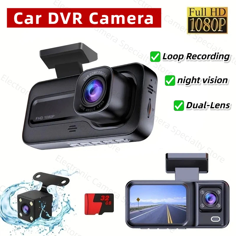 

Новый 1080p HD видеорегистратор для вождения, Wi-Fi, GPS, видеорегистратор заднего вида, двойной объектив, ночное видение, автомобильный видеорегистратор, камера, черный ящик, автомобильные аксессуары