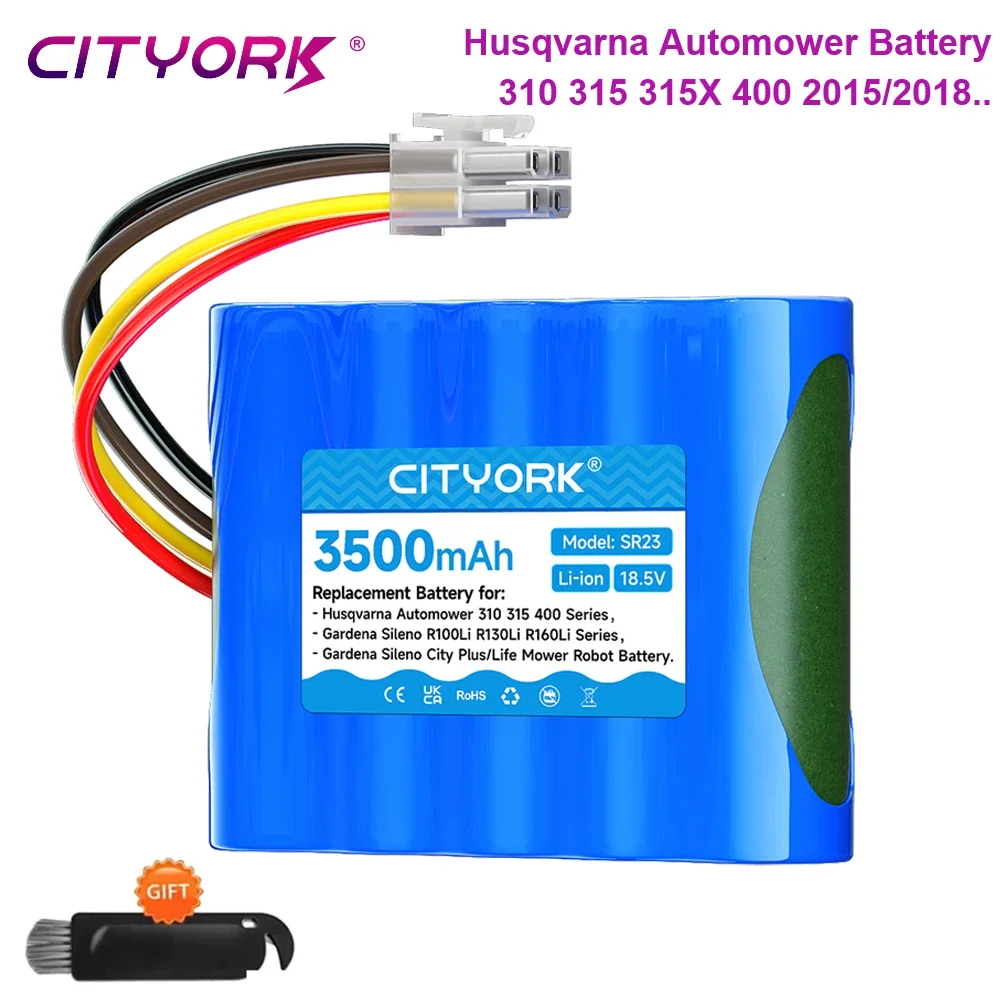 

CITYORK 3500mAh Battery for Husqvarna Automower 310 315 Model 2015 315X 2018 400 for Gardena Sileno R100LI R130LI 2015/2018