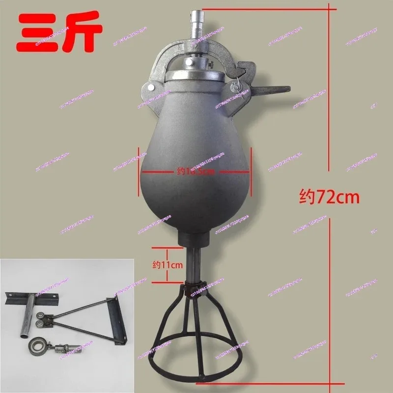 1.5/2.5KG Hand Crank Old-Fashioned Popcorn Machine Corn Rice Soybean Popper
