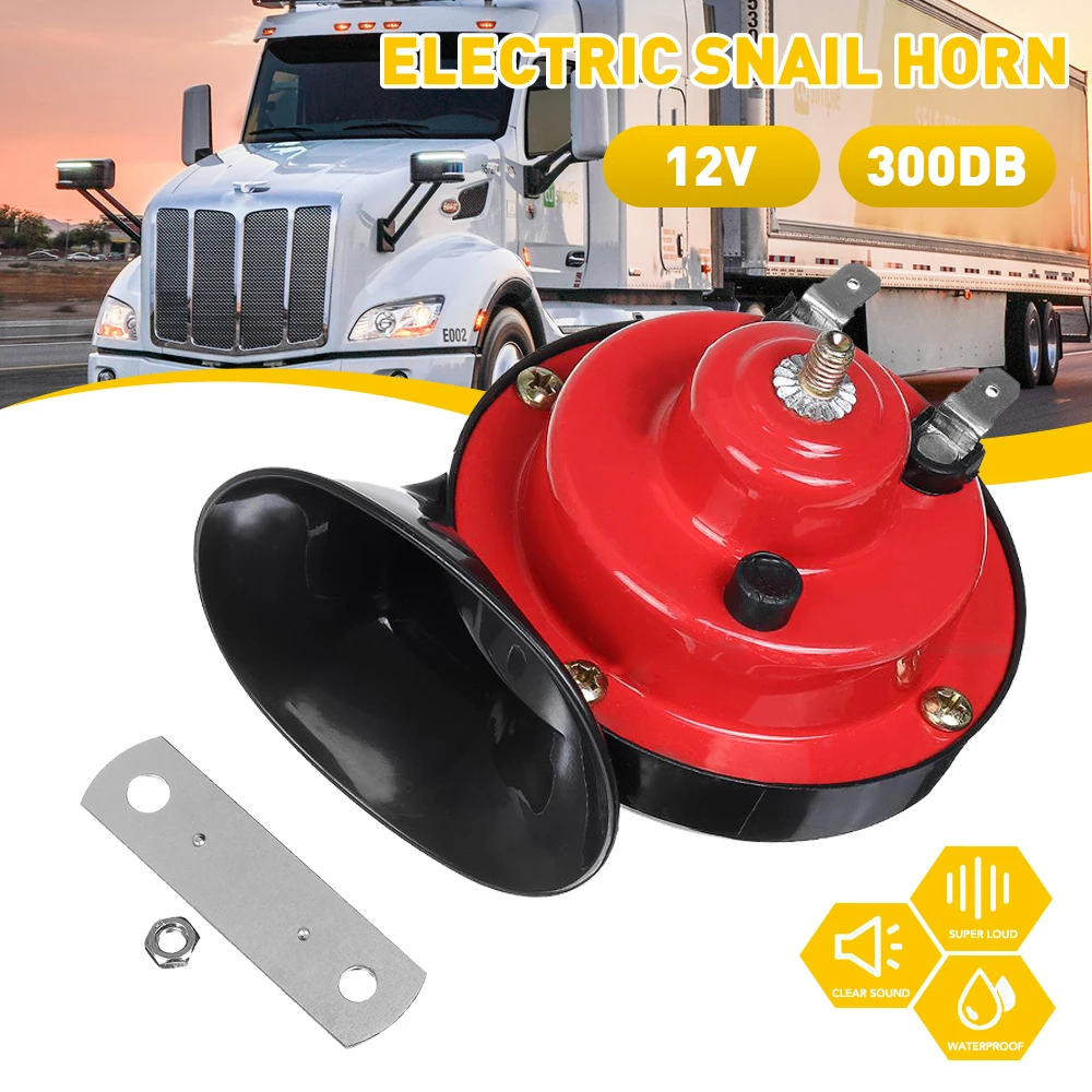 New 300DB Super Train Horn Universal Loud Car Air Horn Car-Boat Trucks Motorcycles 12V Vehicle Electric Snail Waterproof Alarm