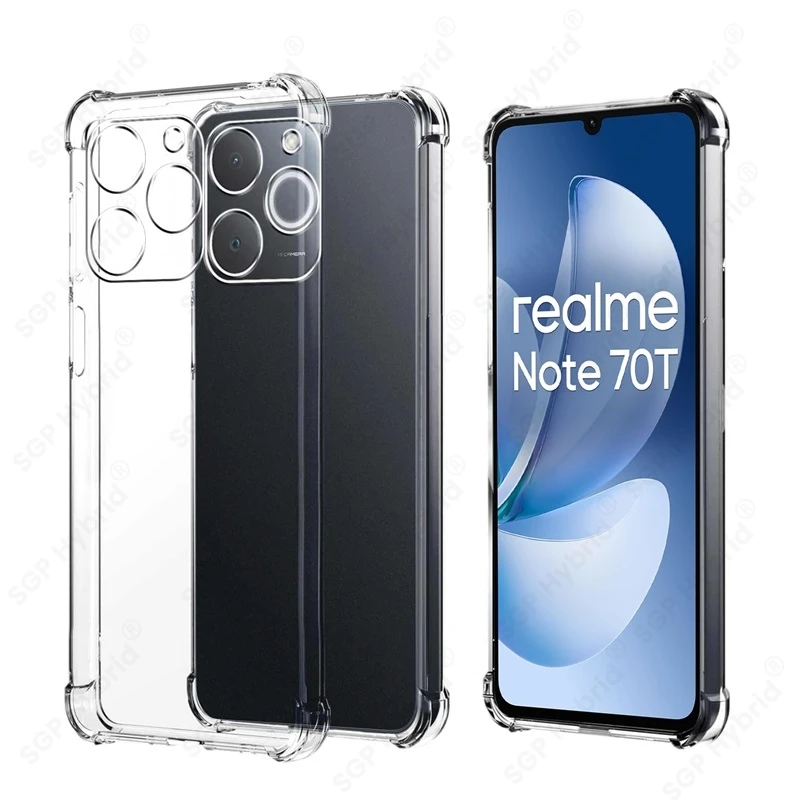 1.5MM Thick Transparent Case For Realme Note 70T 70 T Note70T 4G