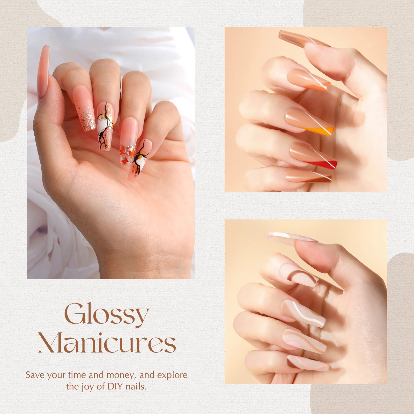 روزاليند أنيق جيل للأظافر مجموعة طلاء أظافر 6 قطعة مجموعات شبه دائمة لمستلزمات الأظافر التجميلية معالجة مع قاعدة مصابيح الأشعة فوق البنفسجية طلاء جل علوي